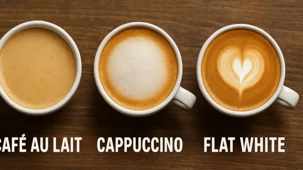 flat white vs cappuccino vs latte