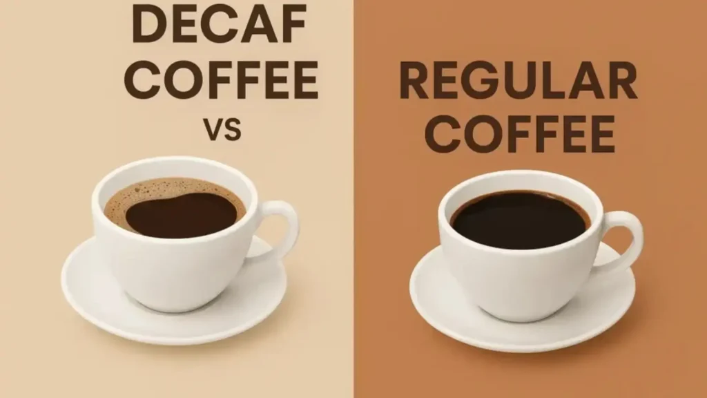 What is the difference between decaf and regular coffee
