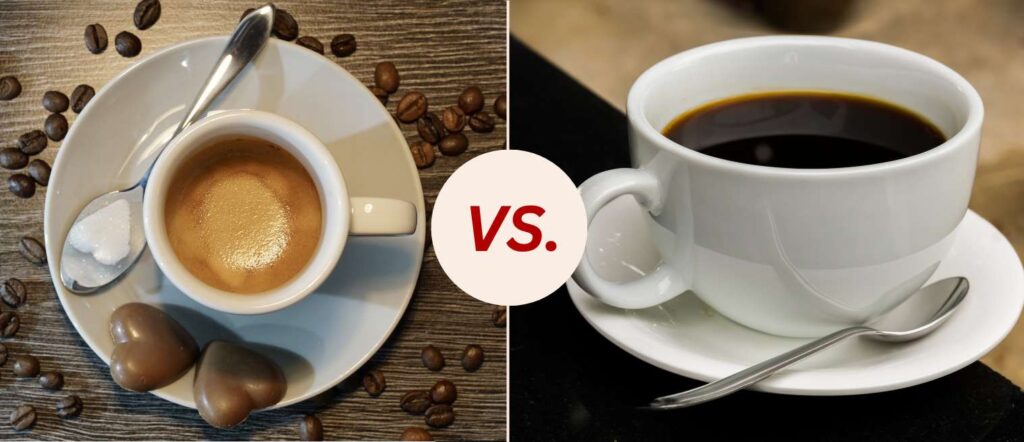 black coffee vs Americano