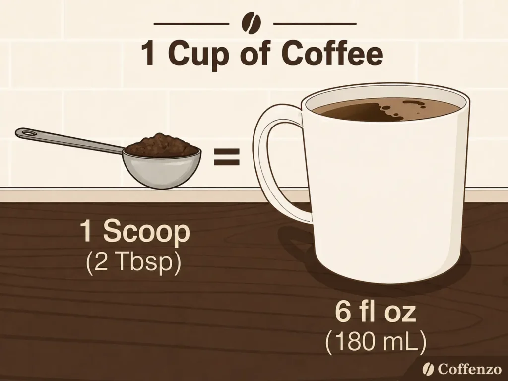 how much coffee grounds per cup of water 