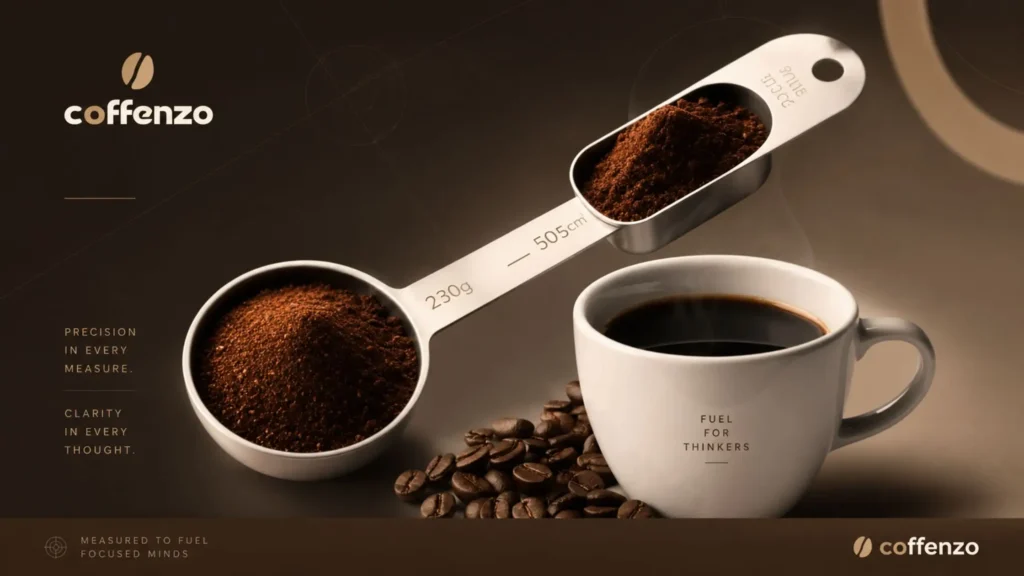 how much coffee grounds per cup of water